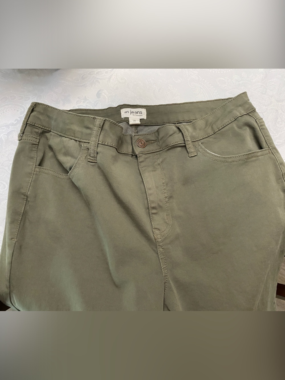 Maurices Olive Green Jeggings